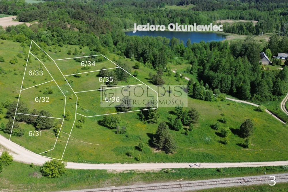 Działki budowlane 150 m od jeziora – Okuniowiec |